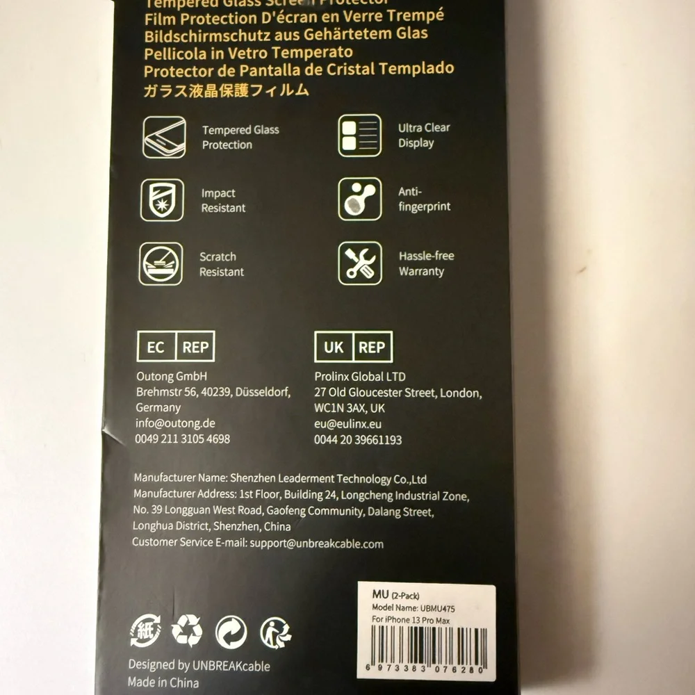 iPhone 13 Pro Max  Privacy Screen Protector with easy to install device